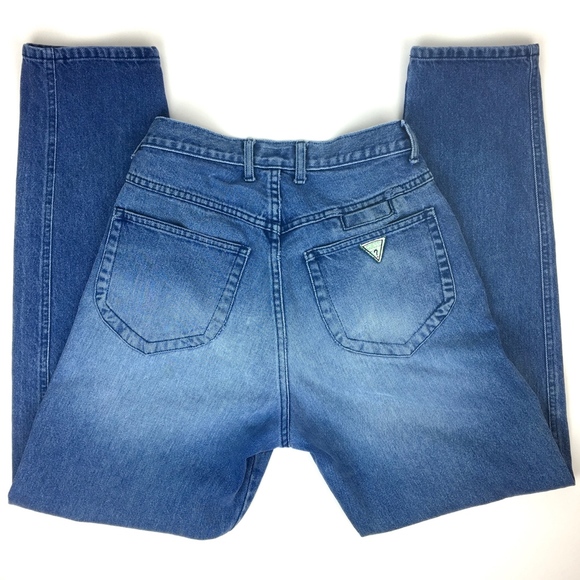 High Waist Green Label Guess Jeans w/ Button Fly - Picture 3 of 7